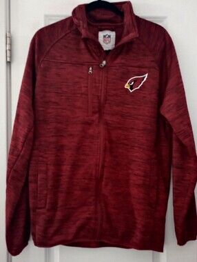 NFL Arizona Cardinals Maroon Heather Full-Zip Pullover
